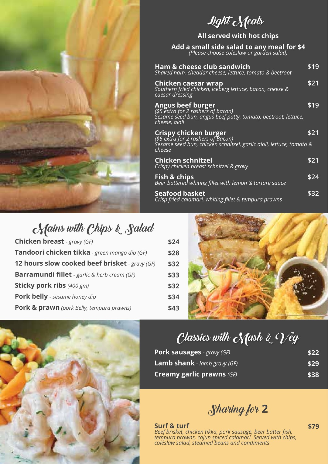 Lagoona menu page 3